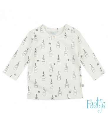 Feetje Longsleeve AOP - Milk Please