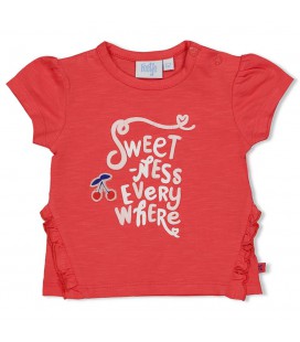 Feetje T-shirt Everywhere - Cherry Sweetness - Rood
