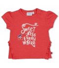 Feetje T-shirt Everywhere - Cherry Sweetness - Rood