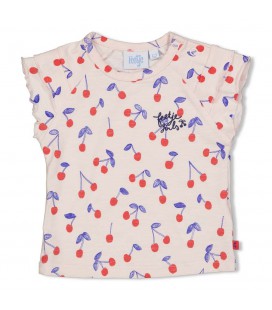 Feetje T-shirt AOP - Cherry Sweetness - Roze