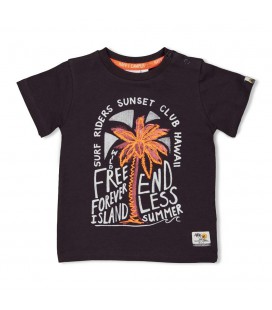 Feetje T-shirt Free - Happy Camper - Antraciet