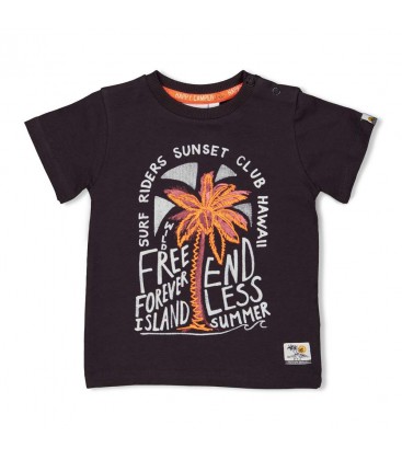 Feetje T-shirt Free - Happy Camper - Antraciet