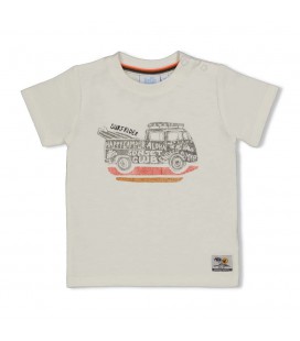 Feetje T-shirt - Happy Camper - Offwhite