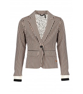 NoBell Dippy blazer in Japanese stripe with ribcuffs