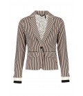 NoBell Dippy blazer in Japanese stripe with ribcuffs