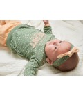 Feetje Sweater AOP - Hearts - Groen