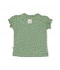 Feetje T-shirt Shine - Hearts - Groen