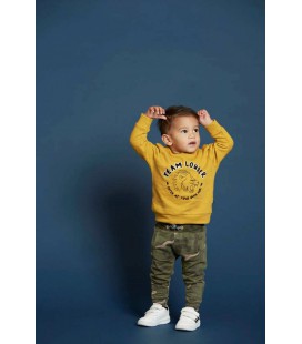 Feetje Sweater - Press And Play - Geel