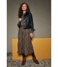 NoBell fake leather indoor cardigan+teddy collar Dicky