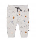 Feetje Broek AOP - Griddly Bear - Grijs melange