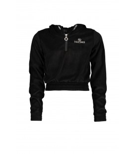 ELLE CHIC velours hooded sweater OULA