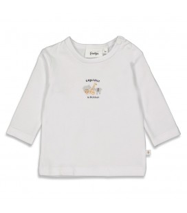 Feetje Longsleeve - Happy Together - Wit