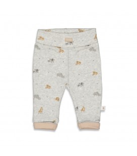 Feetje Broek AOP - Happy Together - Grijs melange