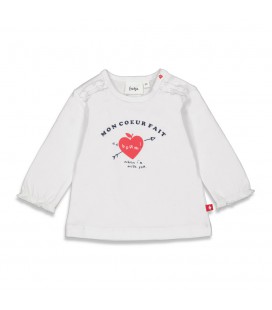 Feetje Longsleeve - Pomme D'Amour - Wit