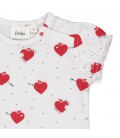 Feetje T-shirt AOP - Pomme D'Amour - Wit