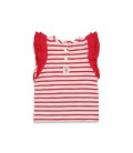 Feetje T-shirt streep - Pomme D'Amour - Rood