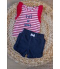Feetje T-shirt streep - Pomme D'Amour - Rood