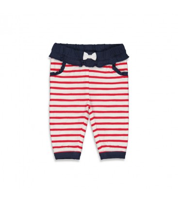 Feetje Broek streep - Pomme D'Amour - Rood