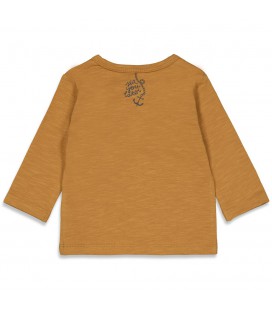 Feetje Longsleeve - No Waves, No Fun - Camel