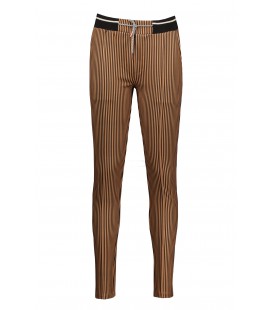 Nobell' SeclerB striped pants with rib waistband