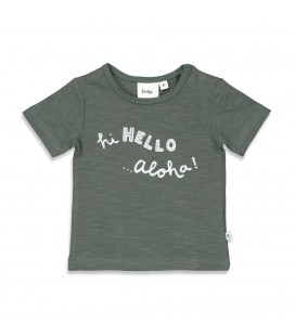 Feetje T-shirt - Hi Hello Aloha - Antraciet