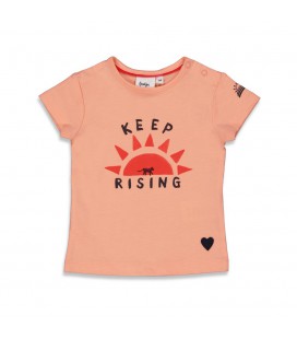 Feetje T-shirt Keep Rising - Papaya Punch - Zalm Summer Special