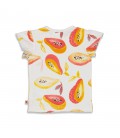 Feetje T-shirt AOP - Papaya Punch - Wit