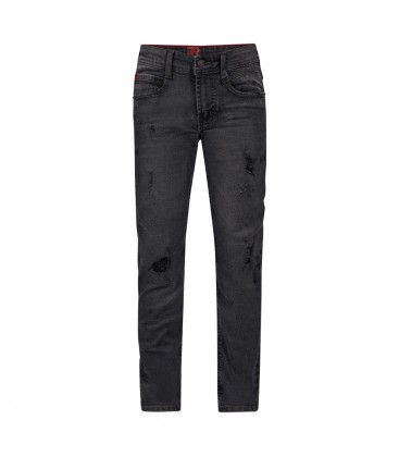 Retour Denim Wulf grey distressed - medium grey denim