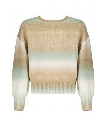 NoBell Kes dropped sleeve knited sweater gradient effect - Minty Grey