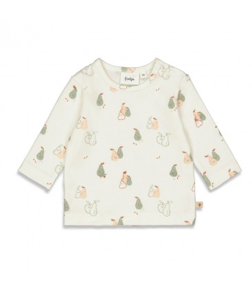 Feetje Longsleeve AOP - Pearfect - Offwhite