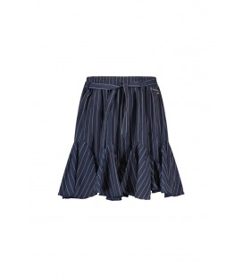 ELLE CHIC TECLA striped skirt - Dark Navy