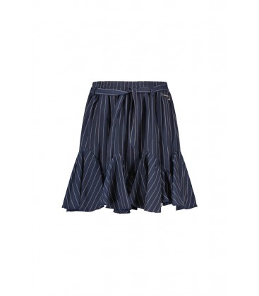 ELLE CHIC TECLA striped skirt - Dark Navy