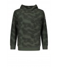 Bellaire Hooded sweater AOP - Darkest Spruce