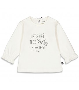 Feetje Longsleeve - Party Girl - Offwhite