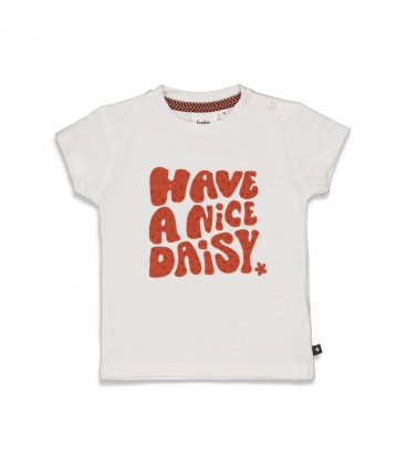Feetje T-shirt - Have a nice Daisy - Offwhite
