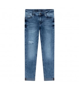 Indian bluejeans Blue Jay Tapered Fit - Damaged Medium Denim