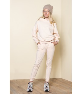 NoBell Sane sweat pants with pintuck at front - Rosy Sand