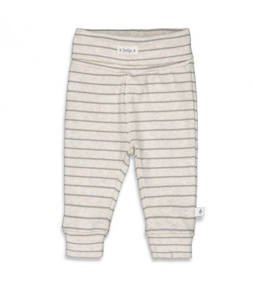 Feetje Broek streep - Elephant - Offwhite melange