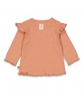 Feetje Longsleeve ruches - So Very Loved - Roze