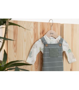 Feetje Longsleeve AOP - Cool-A-Saurus - Zand Melange