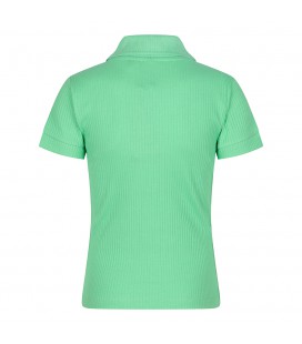 Indian bluejeans Polo Embroidery rib - Ming green