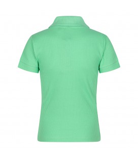 Indian bluejeans Polo Embroidery rib - Ming green