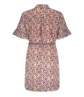 NoBell MasaB blouse dress with braided belt - Lovely Lychee
