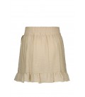 NoBell Niuri short skirt with frilled wrap - Pearled Ivory