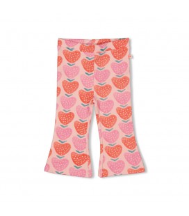 Feetje Flare broek AOP - Berry Nice