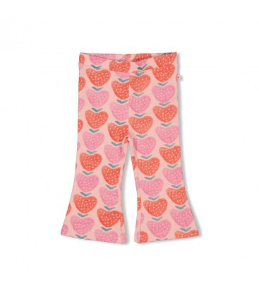 Feetje Flare broek AOP - Berry Nice