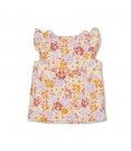Feetje T-shirt ruches AOP - Sunny Side Up