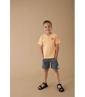 Sturdy T-shirt met knopen - Happy Rio