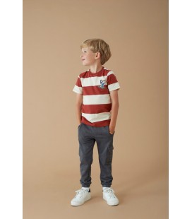 Sturdy T-shirt streep - Happy Rio