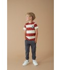 Sturdy T-shirt streep - Happy Rio